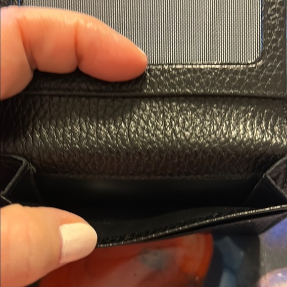 Neiman Marcus Black Leather ID Credit Card and Cash Wallet new without tags - Picture 7 of 9